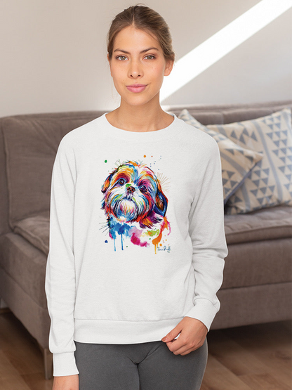 Colorful Shih Tzu Dog Hoodie or Sweatshirt -Weekday Best Designs