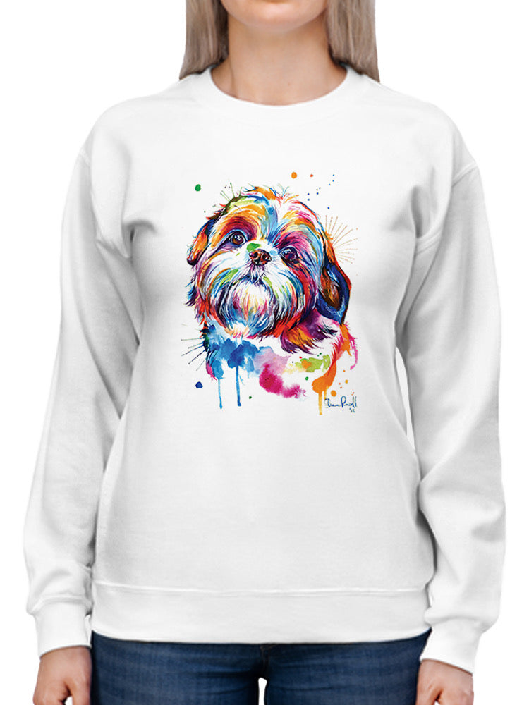 Colorful Shih Tzu Dog Hoodie or Sweatshirt -Weekday Best Designs