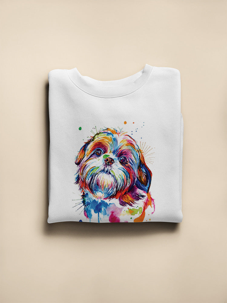 Colorful Shih Tzu Dog Hoodie or Sweatshirt -Weekday Best Designs