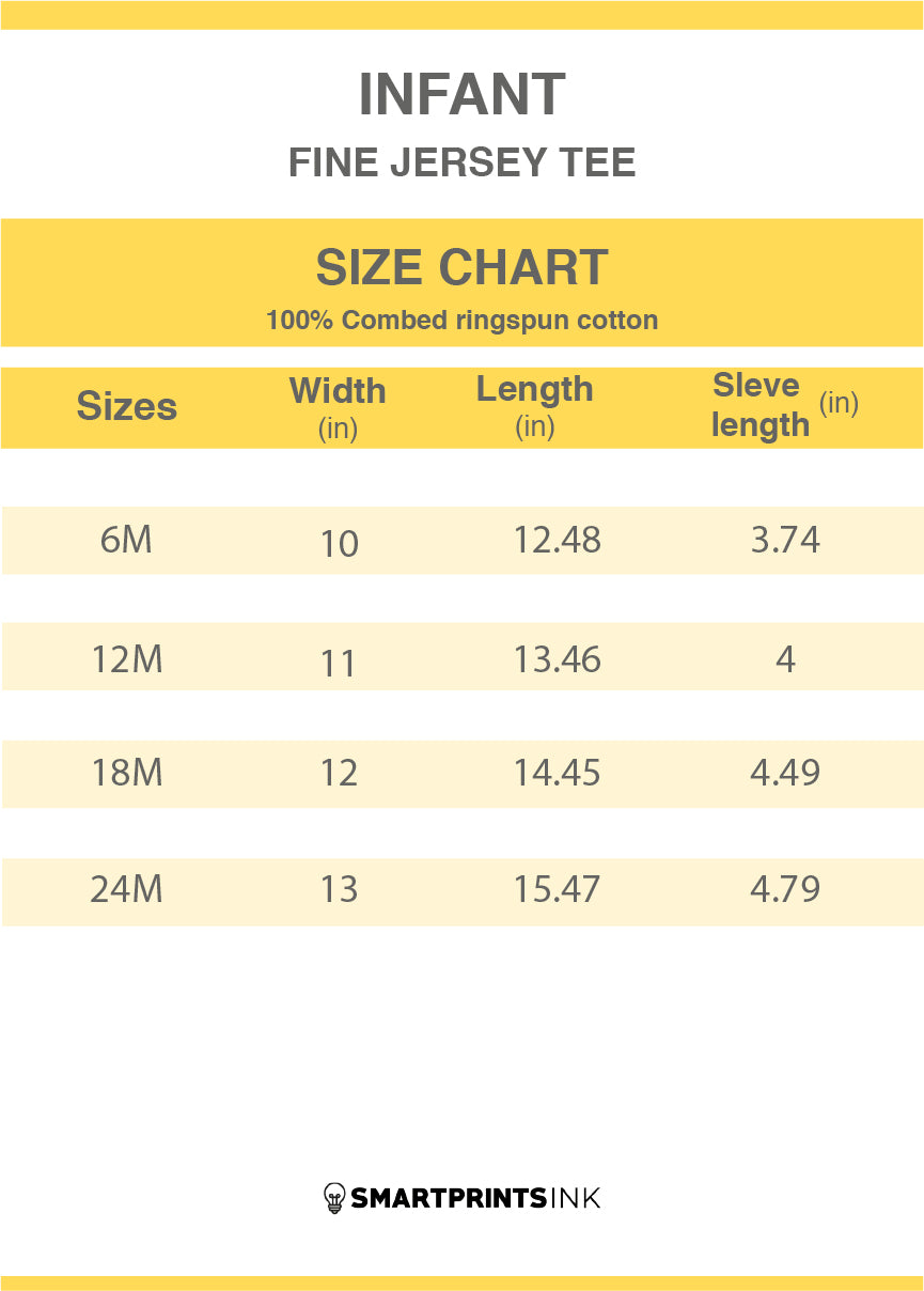 a chart of sizes and measurements