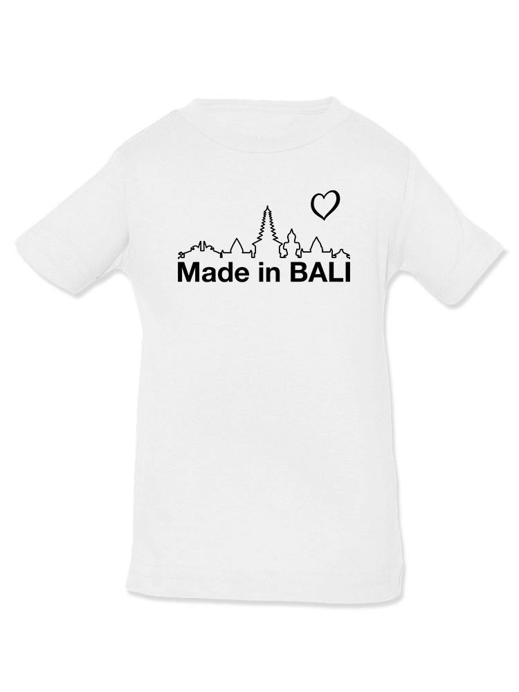 a white shirt with black text on it