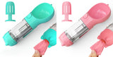 3-in-1 Portable Dog Water Bottle with Bowl and Waste Bag Storage