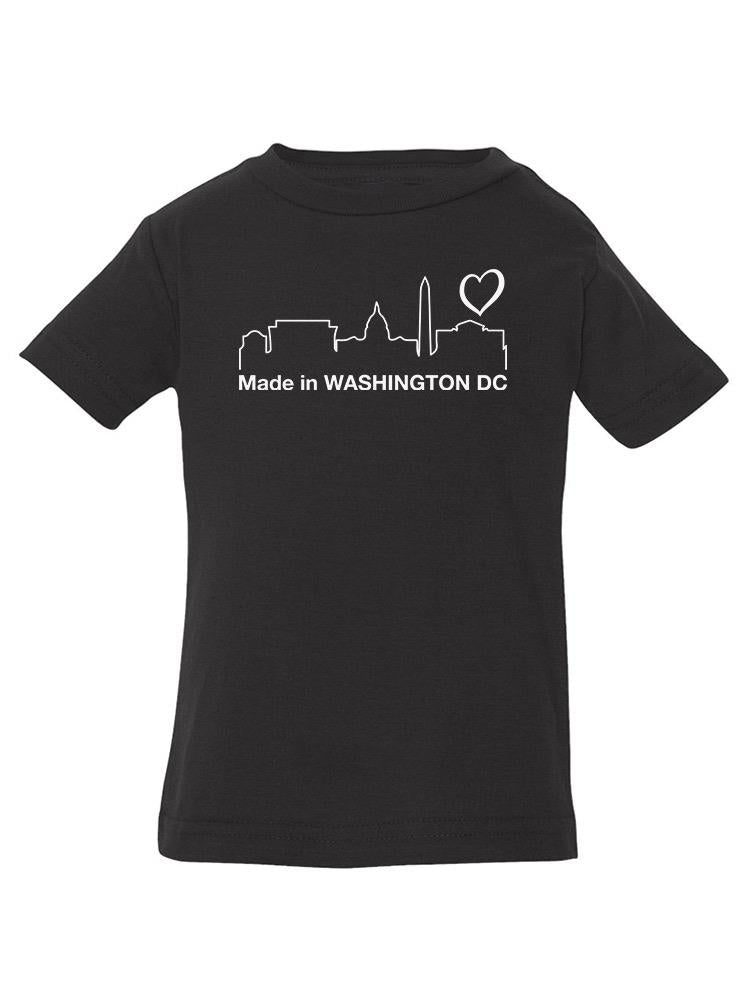 a black t-shirt with a city skyline