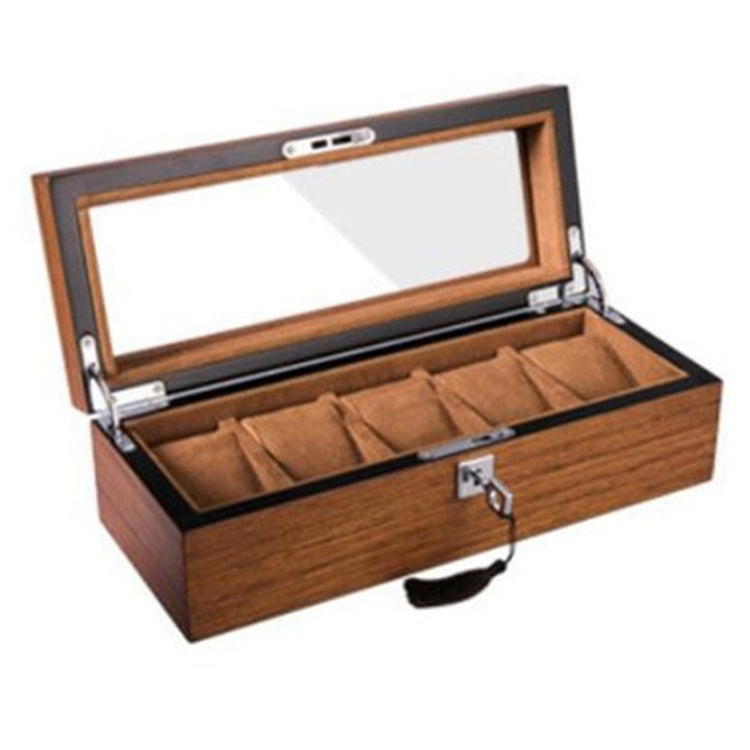 a wooden box with a glass lid