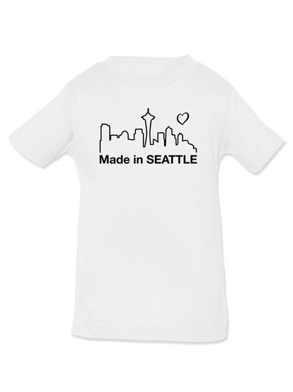 Made In Seattle Landscape. T-shirt -SmartPrintsInk Designs