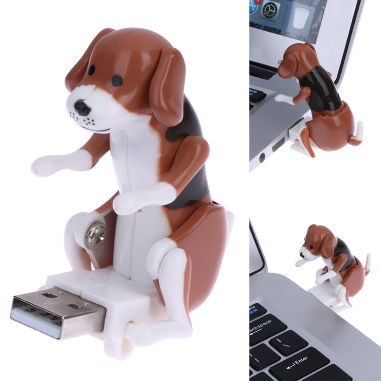a dog usb drive on a laptop