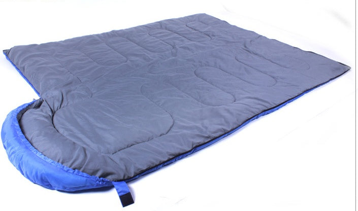 a sleeping bag on a white background