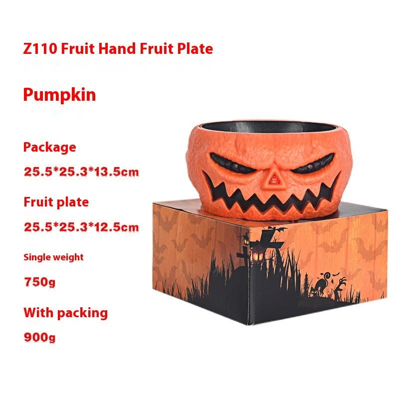 a pumpkin on a box