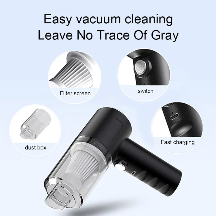 a vacuum cleaner with a handle