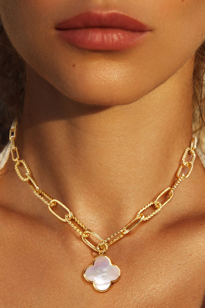 Paperclip Clover Necklace