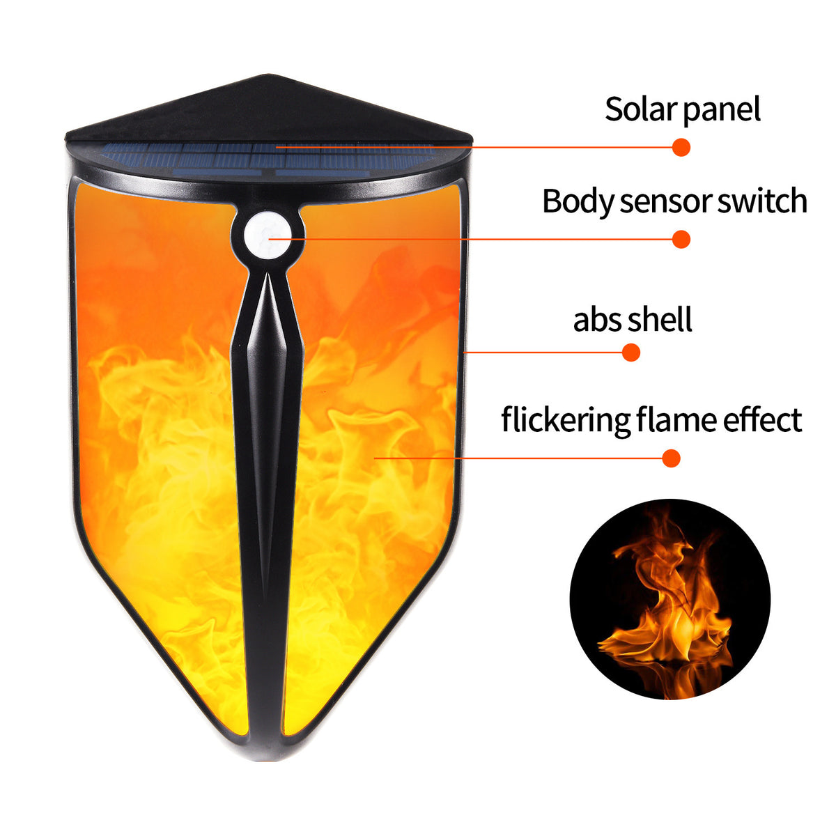 a solar panel with text overlay with Crust in the background