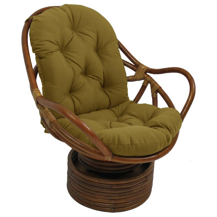 a chair with a cushion