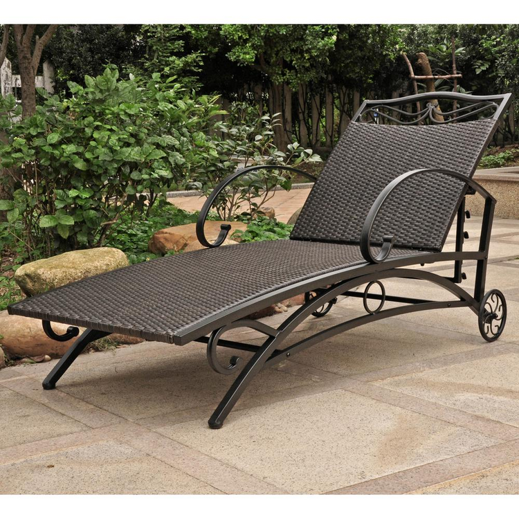 a chair on a patio