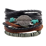 Men's Vintage Braided Leather Bracelet