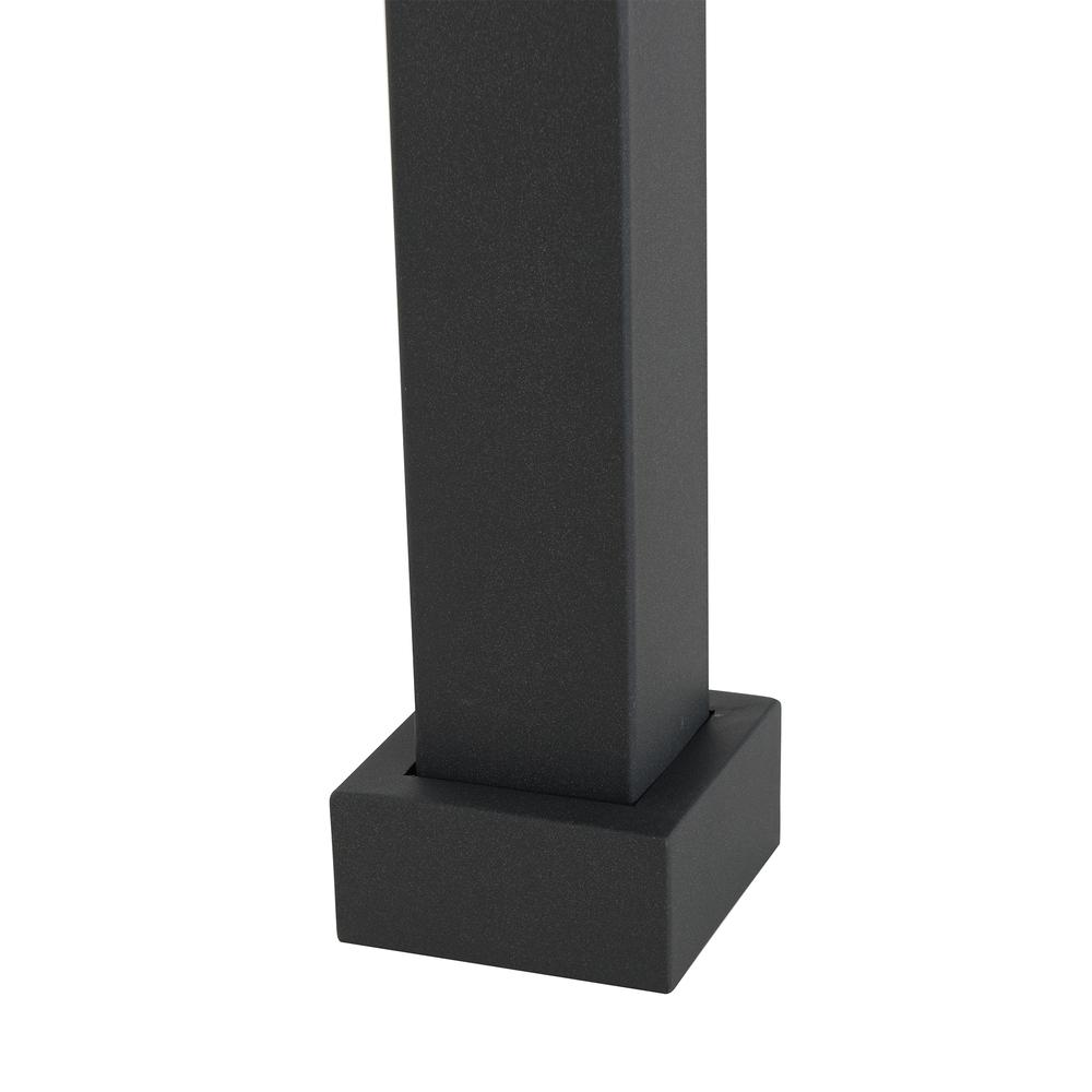 a black rectangular object with a white background