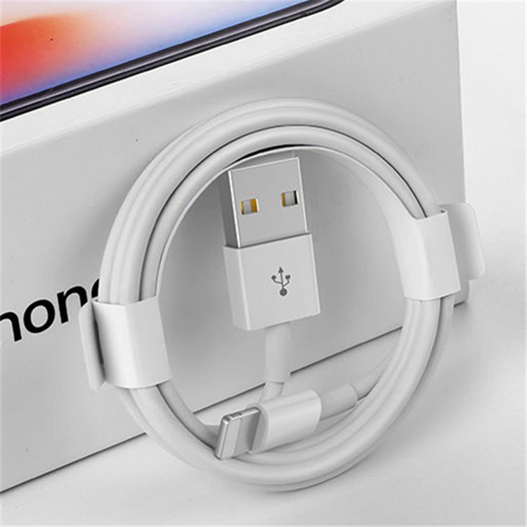a white cable with a circle around it