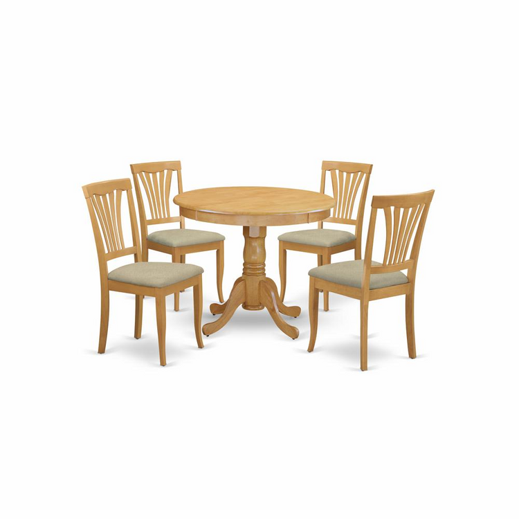 a table and chairs around each other