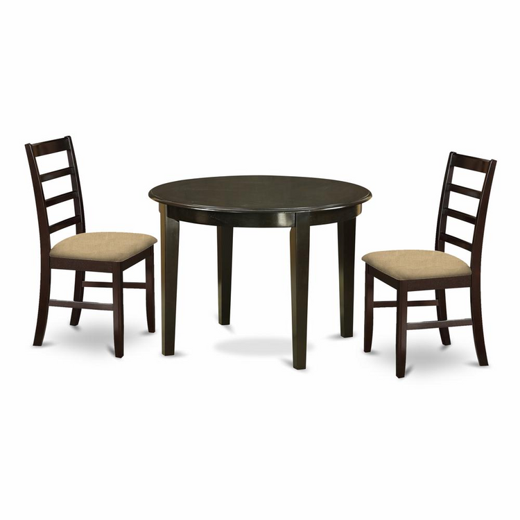 a table and chairs with a white background