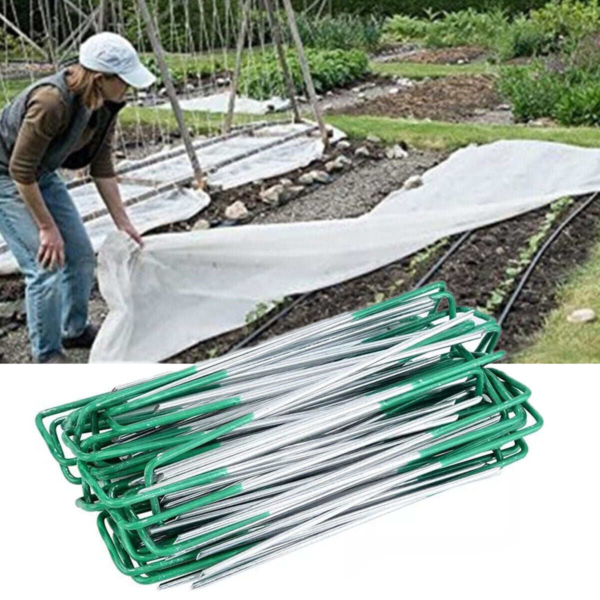 a woman putting a white sheet on a white sheet