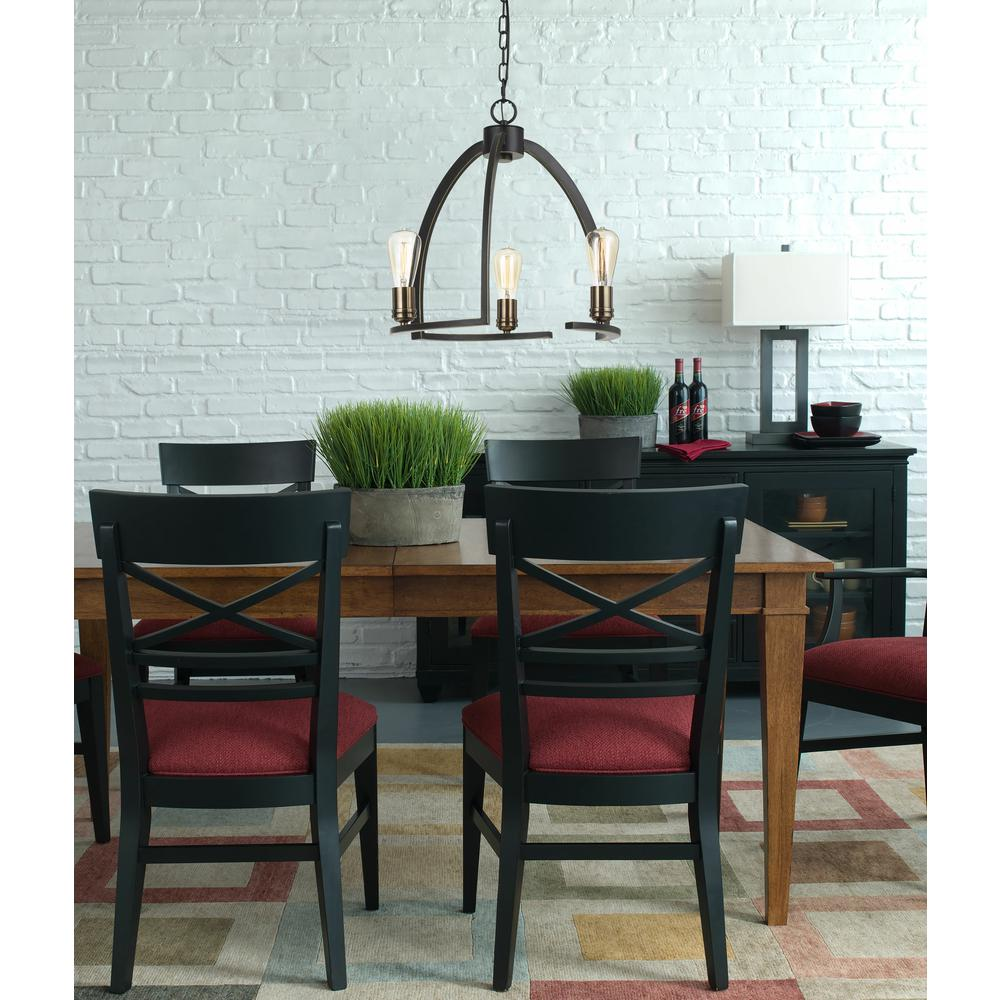 18.5" Height Metal Chandelier in Dark Bronze Finish