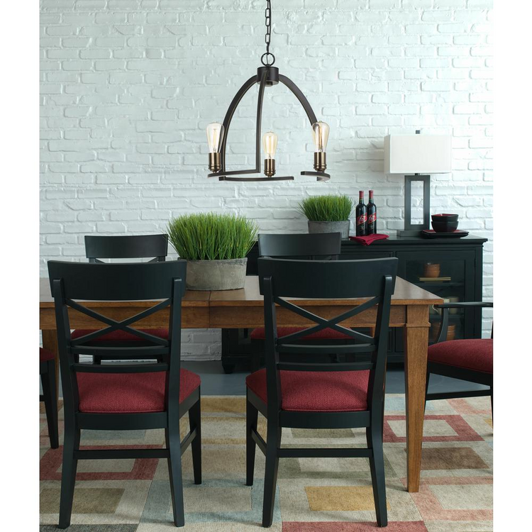 a dining room with a table and chairs