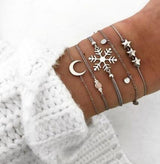 Beaded Bracelet and Anklet Set