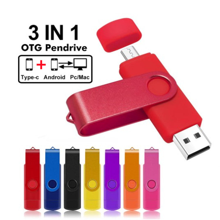 a red usb flash drive with different colored clips