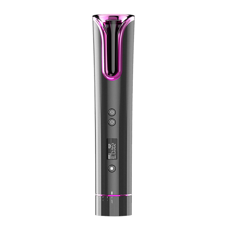 a black and pink hair straightener