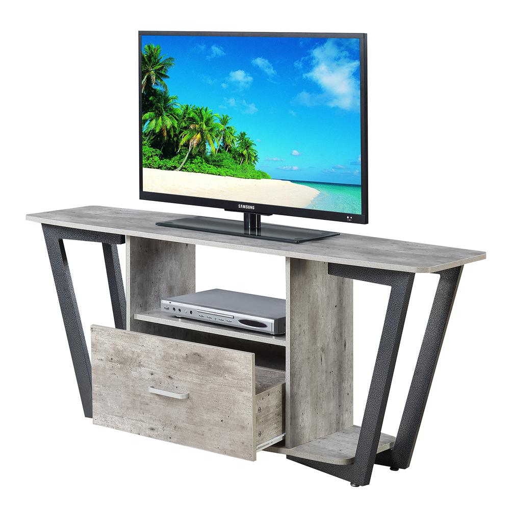 a tv on a stand