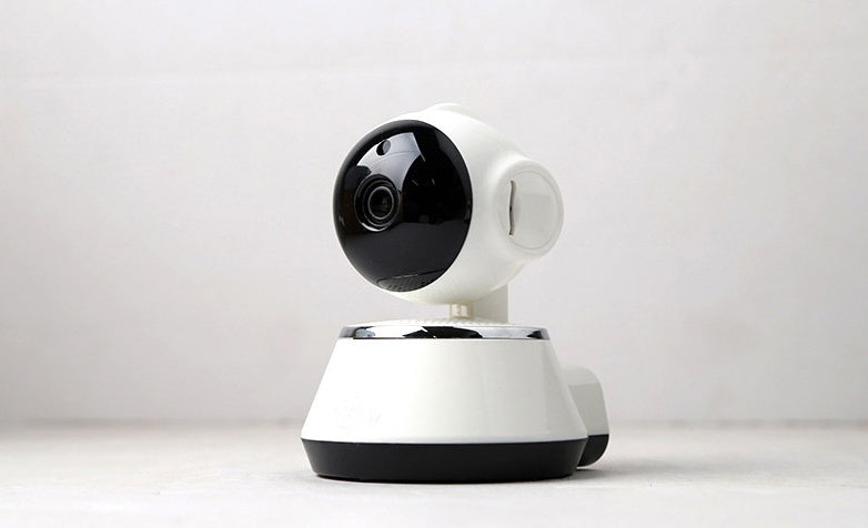 a white and black webcam