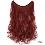 22-Inch Clipless Wire Hair Extensions, Straight Synthetic Hair