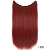 22-Inch Clipless Wire Hair Extensions, Straight Synthetic Hair