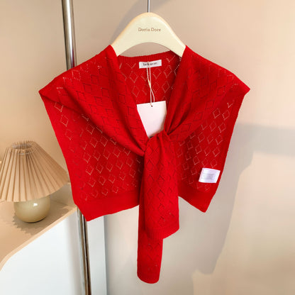 All-match Scarf Outer Wool Detachable Collar Shoulder