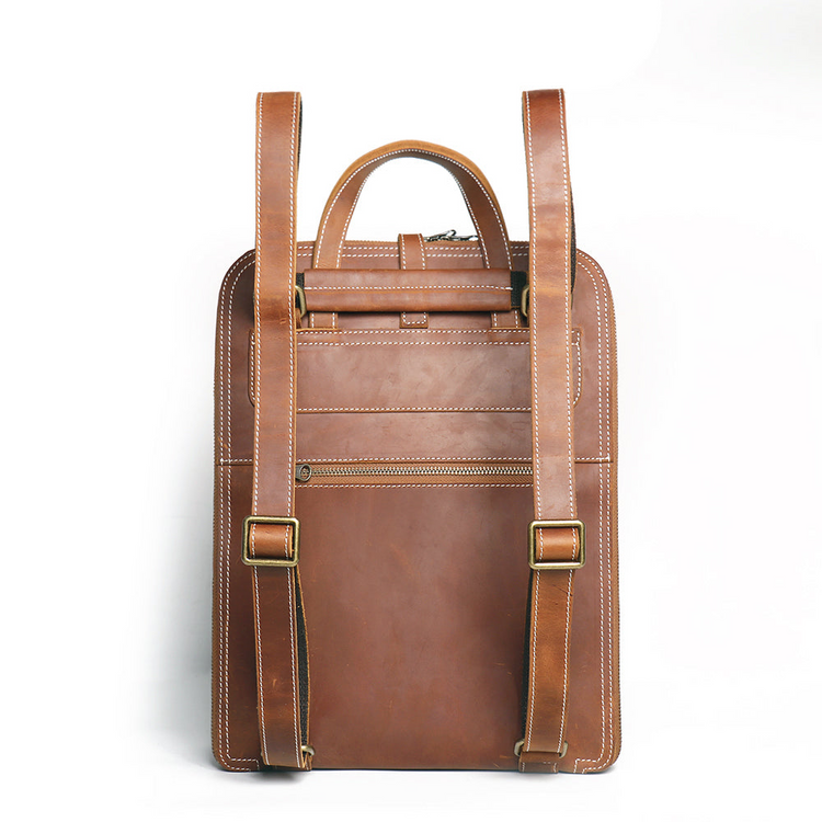 a brown backpack with straps