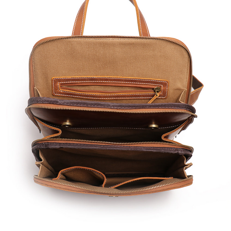 a brown bag with a handle