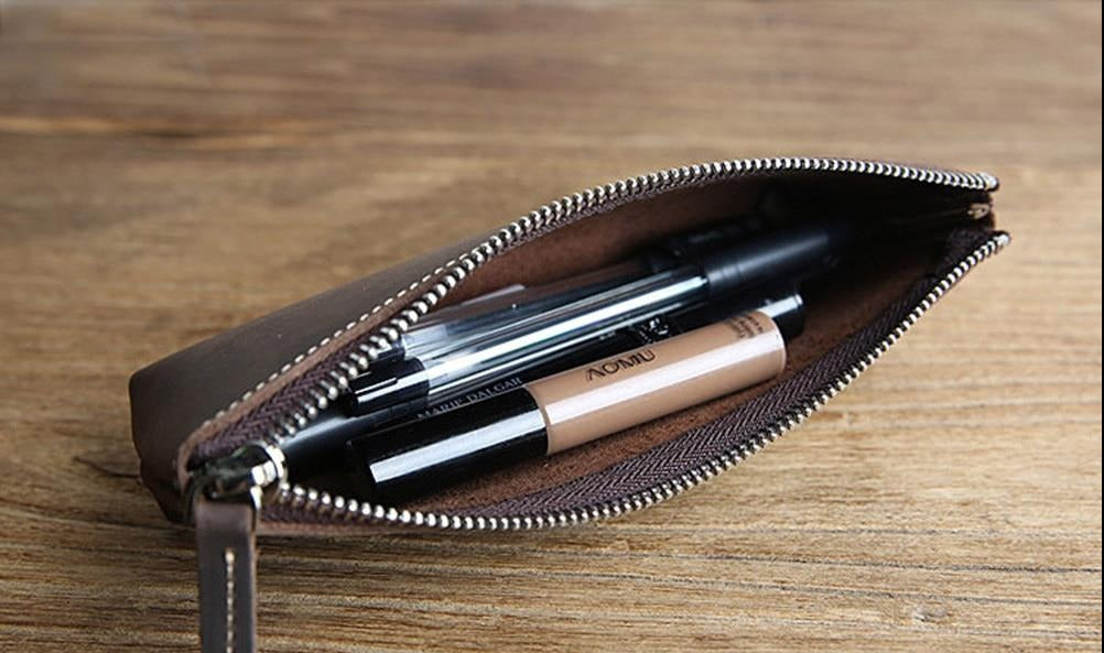 a makeup products in a zipper pouch