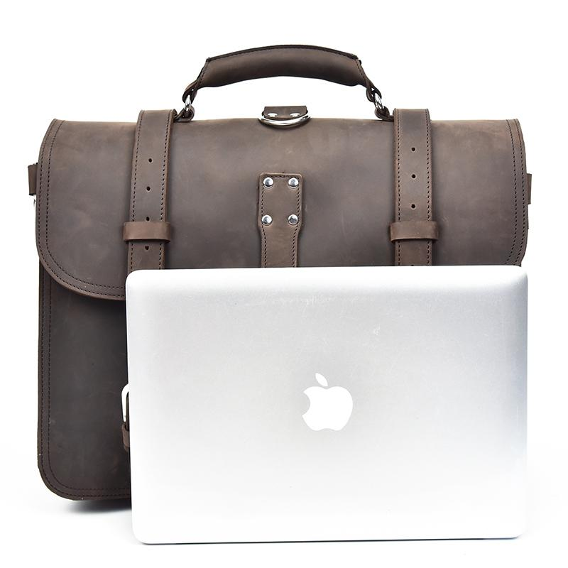 a laptop and a briefcase