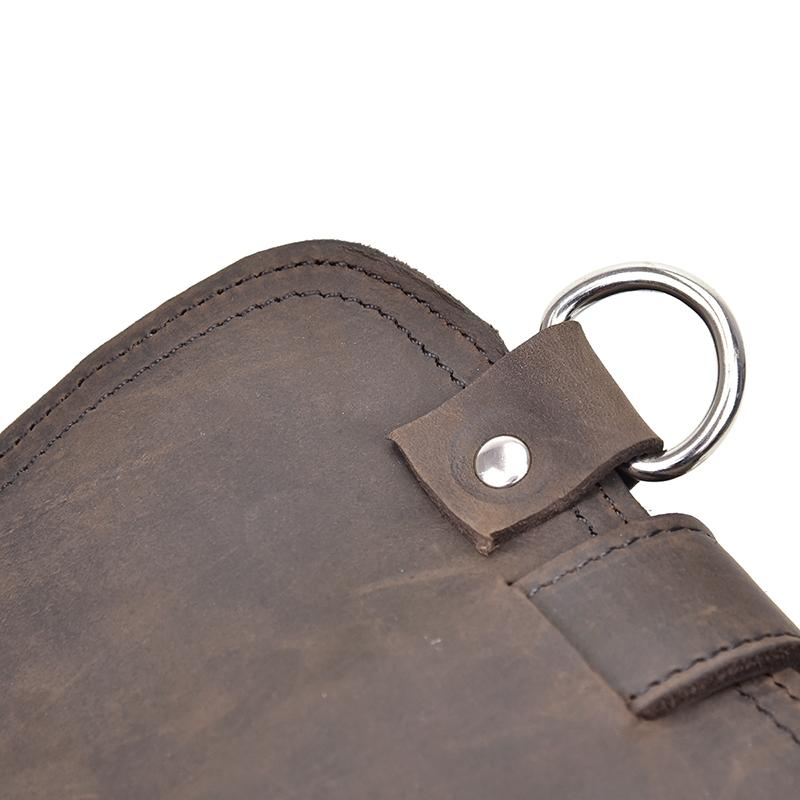 a close up of a leather wallet