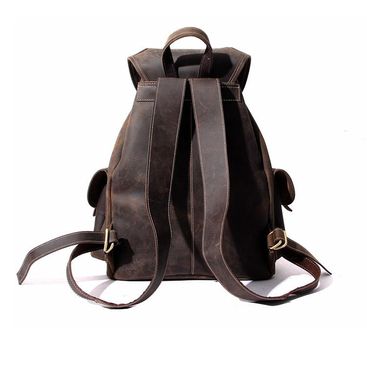 a brown backpack with straps