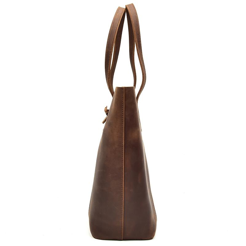 a brown bag with a strap