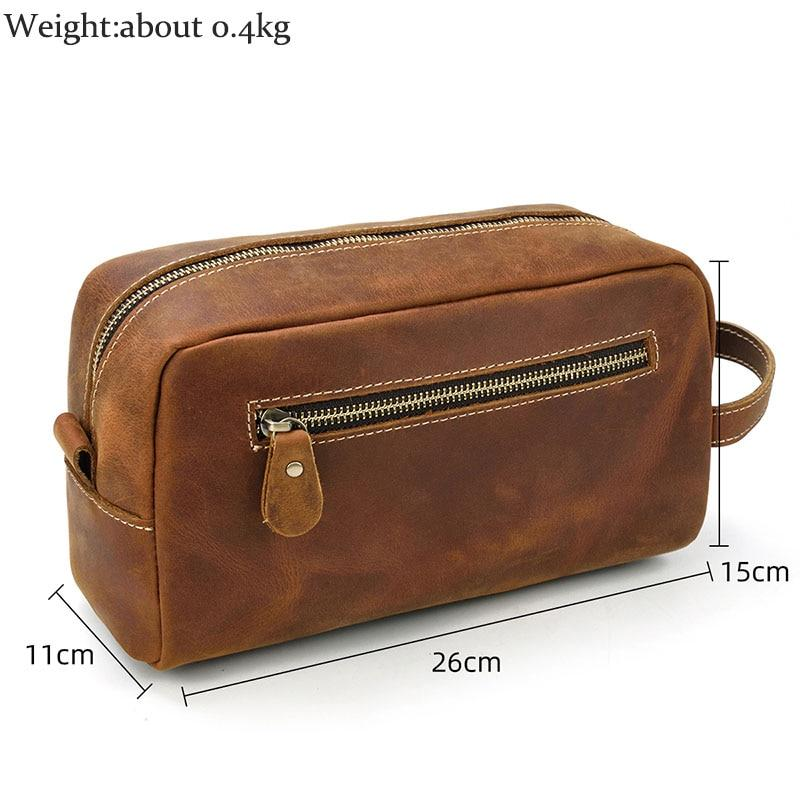 a brown bag with measurements