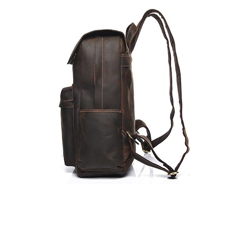 a brown backpack with straps