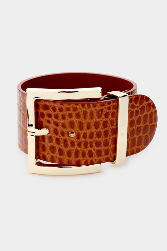 Snake Skin Embossed Bracelet
