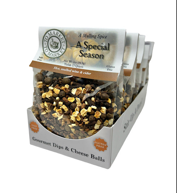 a package of spices in a white box