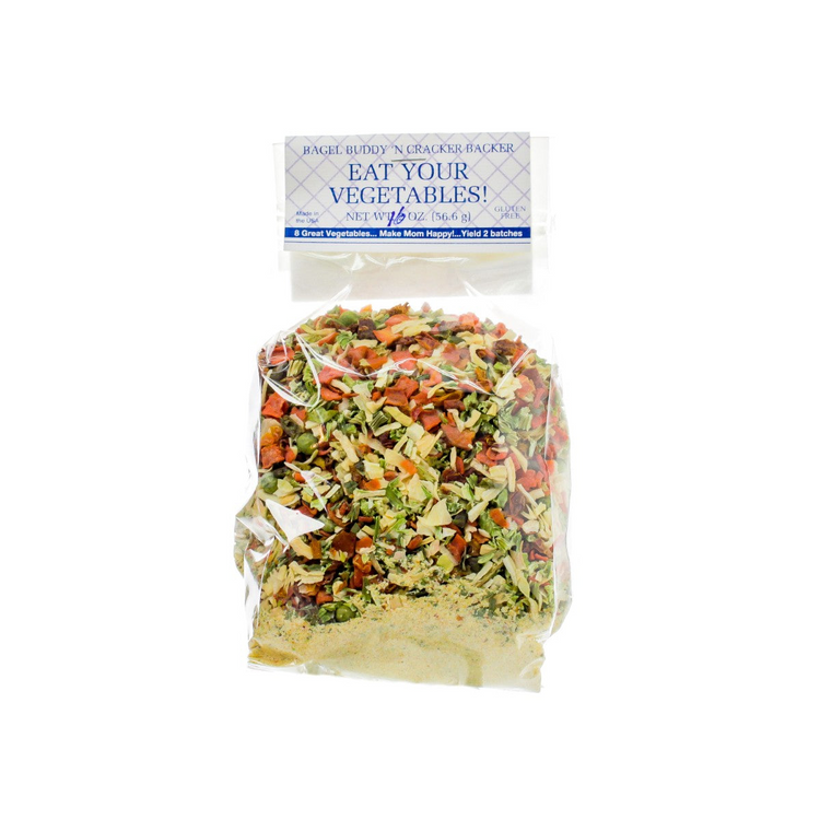 a bag of food with a label
