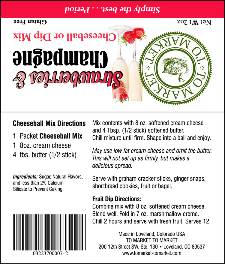 a label of a cheese mix