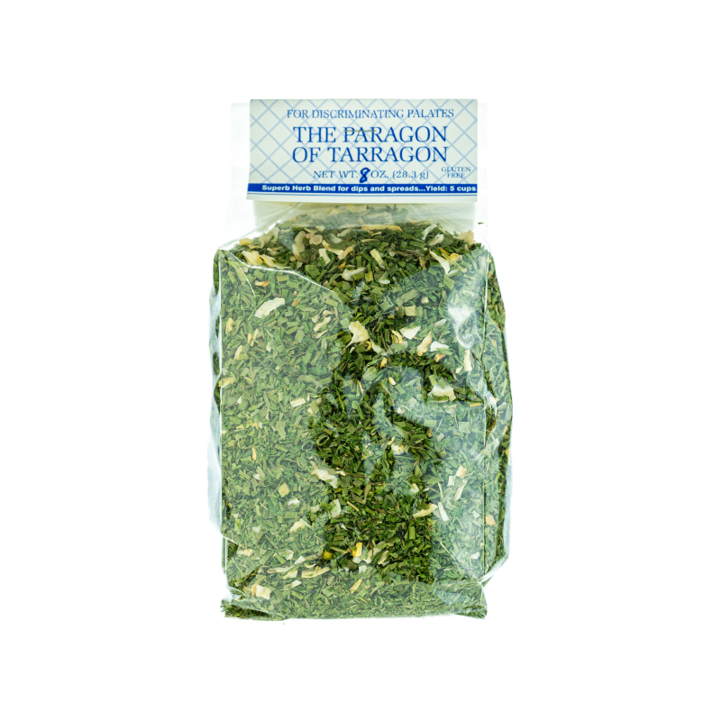 a bag of green herbs
