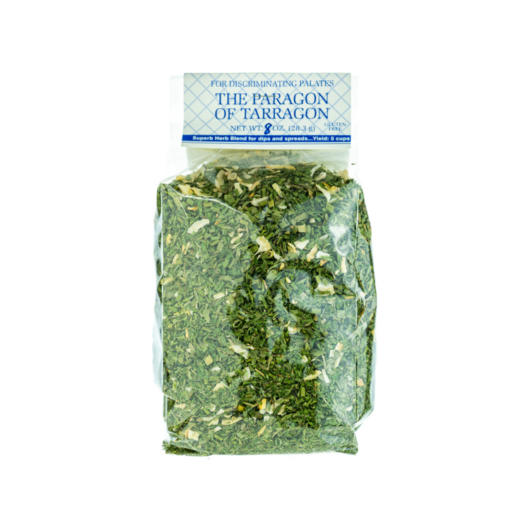 a bag of green herbs