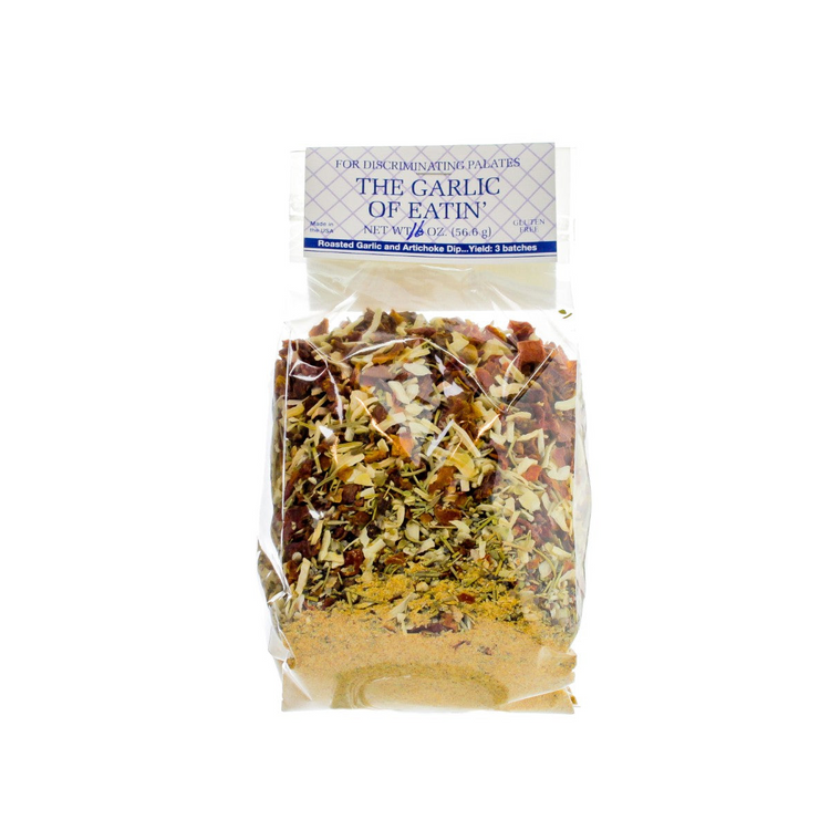 a bag of spices with a label