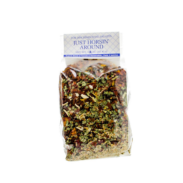 a bag of spices with a label